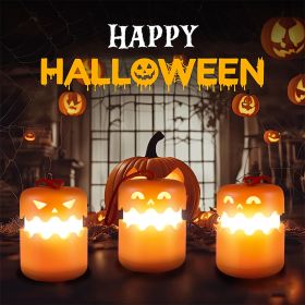 Built in 1800ma lithium battery Halloween fun hand-held pumpkin lantern decoration supplies