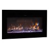 50 inch Electric Fireplace Wall Mounted Recessed with Remote Control 1500W