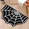 Spider Web Bath Mat 19.7 x 31.5 in Large Spider Web Rugs for Bedroom Gothic Home Decor Witchy Horror Goth Room Rugs Machine Washable Non-Slip Area Rug
