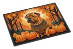 NEW Shar Pei Fall Doormat Front Door Mat Indoor Outdoor Rugs for Entryway, Non Slip Washable Low Pile, 18H X 27W