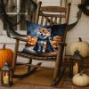 Shiba Inu Puppy Halloween Throw Pillow Machine Washable, Indoor Outdoor Decorative Pillow for Couch, Bed or Patio, 18Hx18W