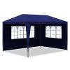 Party Tent Blue Polyethylene 9.8 x 13.1 ft UV-resistant materials