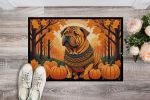 NEW Shar Pei Fall Doormat Front Door Mat Indoor Outdoor Rugs for Entryway, Non Slip Washable Low Pile, 18H X 27W