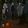 3 Pack Hanging Halloween Skeleton Ghosts Decorations, Grim Reapers for Best Halloween Outdoor Decorations