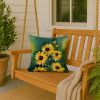 Kentucky Goldenrod in Watercolor Throw Pillow Machine Washable, Indoor Outdoor Decorative Pillow for Couch, Bed or Patio, 18Hx18W