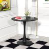31.5 Inch Round Dining Table with Anti-Slip PP Ring