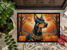 NEW Doberman Pinscher Fall Doormat Front Door Mat Indoor Outdoor Rugs for Entryway, Non Slip Washable Low Pile, 18H X 27W