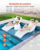 In-Pool Lounge Chairs 2 Pcs Chaise Lounger Inside Pool Sun Shelf Lounger