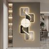 39.4" Large Silent Wall Clock Light Modern Abstract Geometric Decor Art Living Room