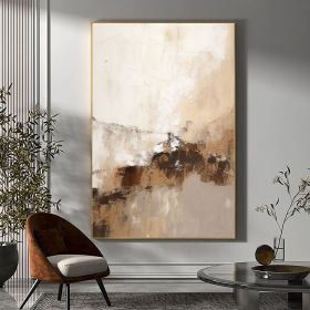 Hand Painted Oil Painting Beige Minimalist Painting Beige and Brown Painting Beige Abstract Painting Beige Wall Art Oversized Canvas Wall Art Bohemian (style: 01, size: 50x70cm)