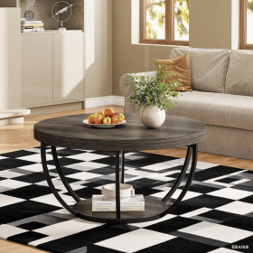 Coffee Table (Color: Grey and Black)