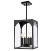 Large Outdoor Pendant Light Fixtures 4-Light, Exterior Hanging Lantern Porch Light Adjustable
