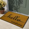 1pcs letter printed door mat of different sizes, absorbent, anti slip, wear-resistant decorative door mat suitable for doorways