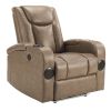 Recliner Sofa with Power Recline, Adjustable Split Back, USB Charging, Bluetooth Speakers & LED LightingRecliner Sofa with Power Recline