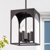 Large Outdoor Pendant Light Fixtures 4-Light, Exterior Hanging Lantern Porch Light Adjustable