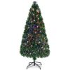 3/6Feet Artificial Pre-Lit Fiber Optic PVC Christmas Tree