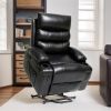 21"seat width,large size Electric Power Lift Recliner Chair Sofa for Elderly, 8 point vibration Massage and lumber heat, Remote Control
