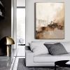 Hand Painted Oil Painting Beige Minimalist Painting Beige and Brown Painting Beige Abstract Painting Beige Wall Art Oversized Canvas Wall Art Bohemian