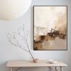 Hand Painted Oil Painting Beige Minimalist Painting Beige and Brown Painting Beige Abstract Painting Beige Wall Art Oversized Canvas Wall Art Bohemian
