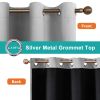 Grommets Thermal Insulated with Coated Lining 52 in. W x 63 in. L Indoor Blackout Curtains (Set of 2)