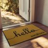 1pcs letter printed door mat of different sizes, absorbent, anti slip, wear-resistant decorative door mat suitable for doorways
